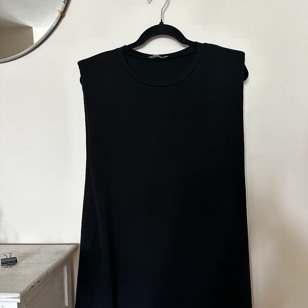 Zara Black Mini Shift Dress